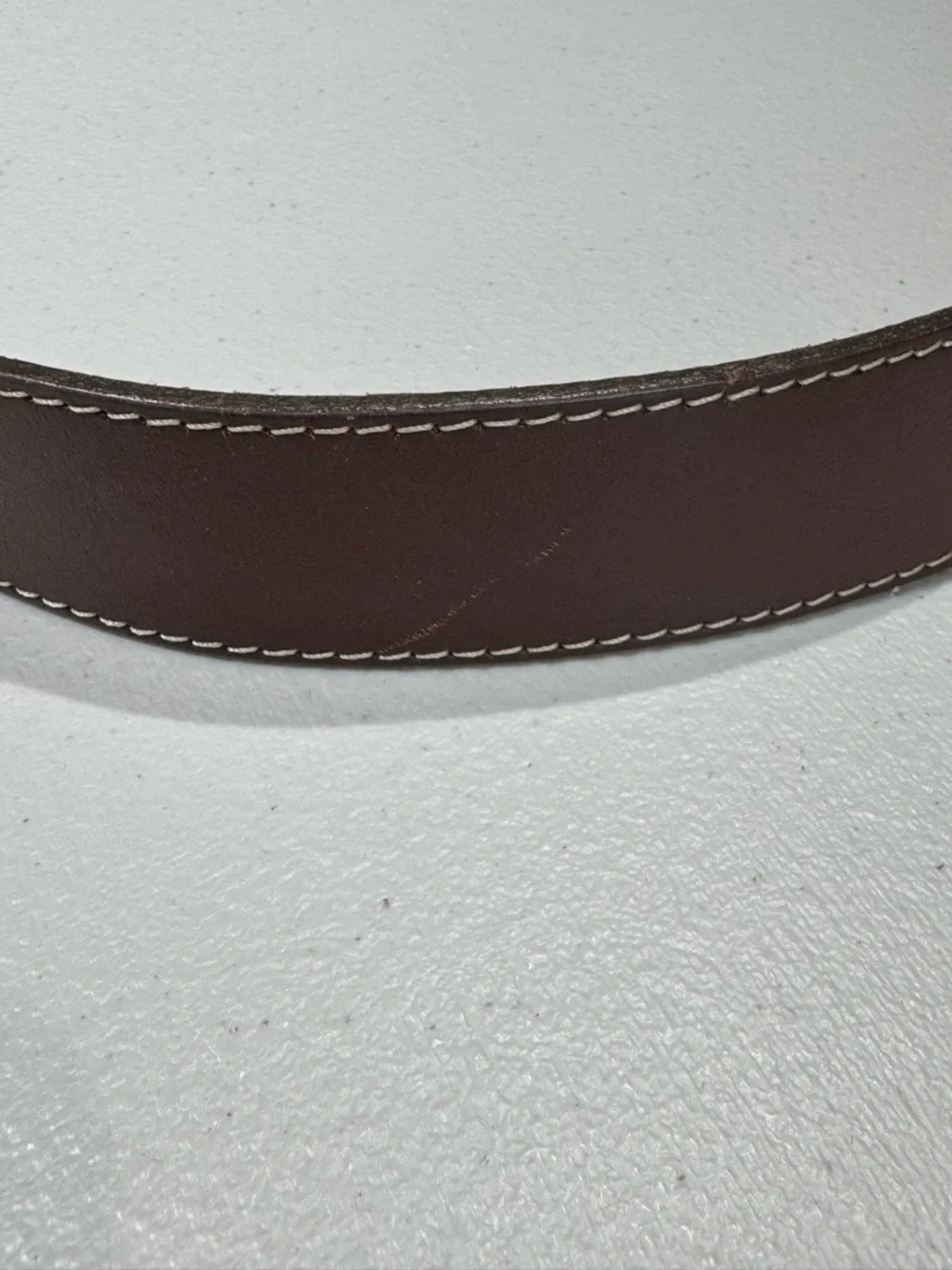 Carhartt Brown Leather Belt with Brass Buckle Size 40